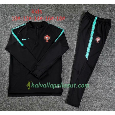 Portugali Lasten Training Huppari Suits Musta 2018-2019